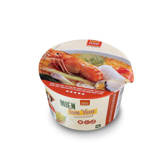 Miến Tom Yum Ăn Liền (9 tô/ thùng) - Tom Yum Vermicelli ( 9 bowls per Box)