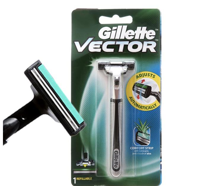 Dao Cạo Râu Gillette Vector 2 lưỡi