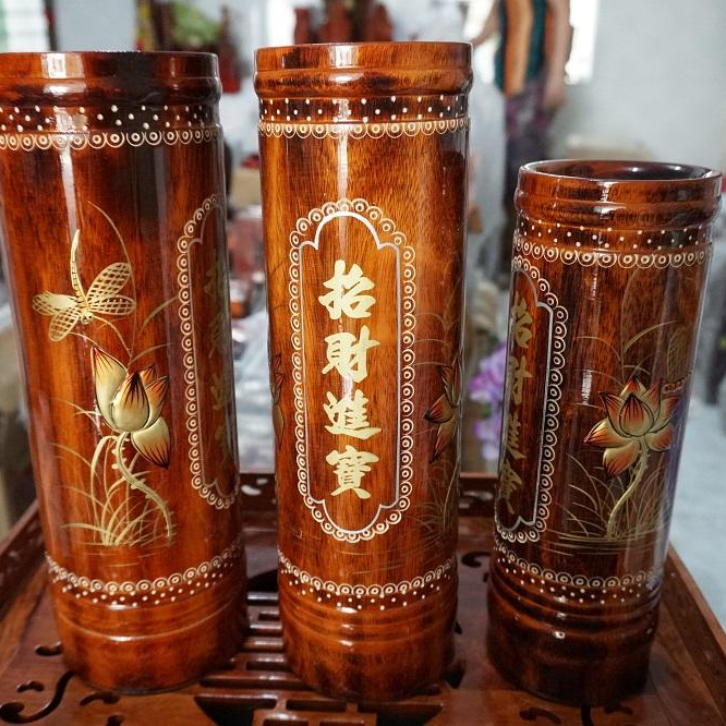 Ống nhang gỗ cao cấp cao 25cm