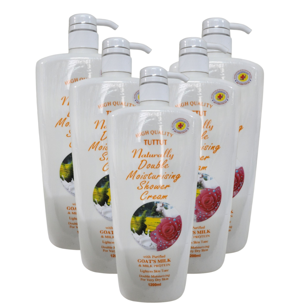 Sữa tắm dê trắng da TutTut Naturally 1200ml.
