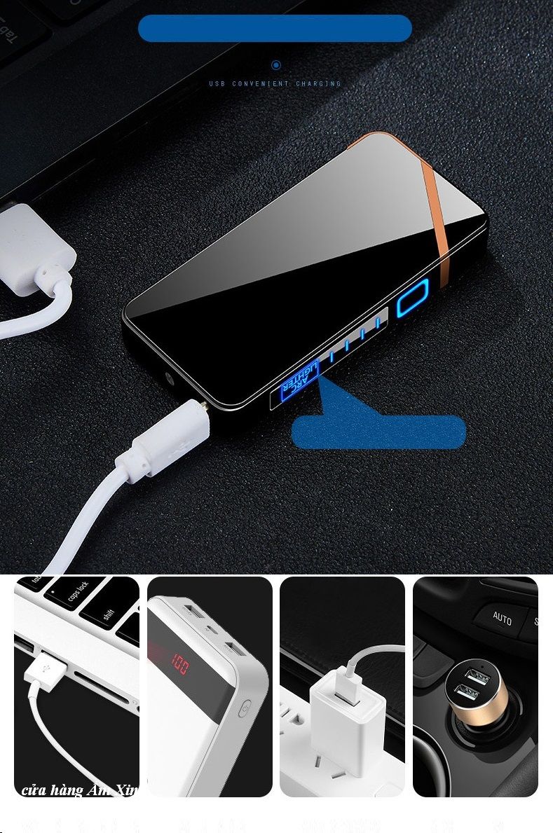 Bật lửa sạc điện USB tia Plasma