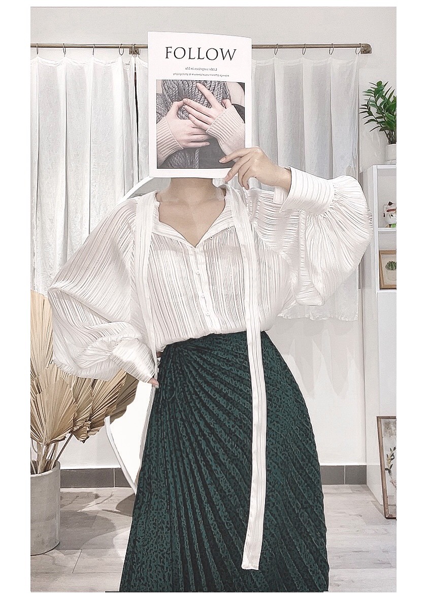 Chân váy lụa Lisa beo