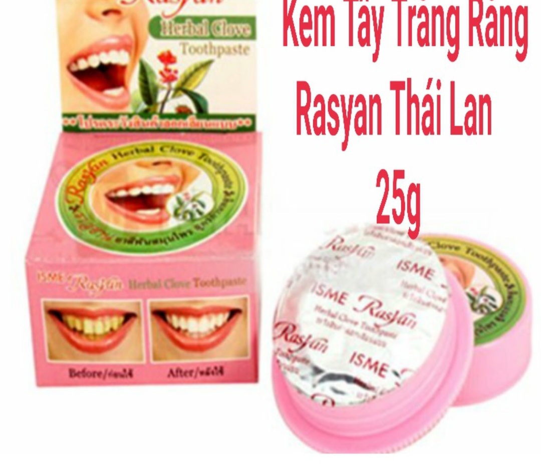 Kem tẩy trắng răng rasyan – green herb thái lan