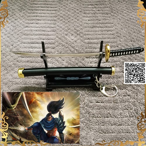 [HCM]1427 Mô hình móc khóa  E Kiếm Nhật Yasuo Trăn trối Last Breath Liên mình huyền thoại League Legends LMHT