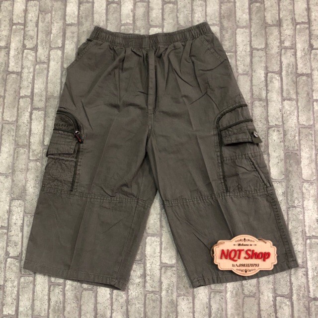 Quần Short Nam Trung Niên Cạp Chun, Quần Ngố Nam Trung Tuổi Vải Kaki Mềm Mại