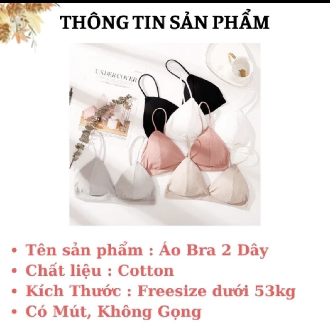 [HCM]Áo Bra Ren Hoa Siêu Đẹp B001