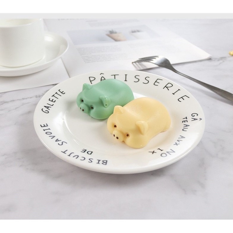 Khuôn Silicon Hình Thỏ Heo Làm Pudding, Làm Thạch Cho Bé
