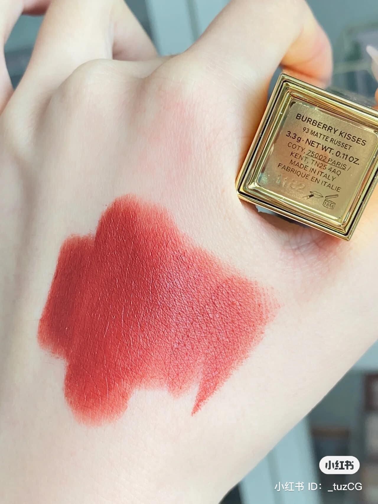 [FreeShip Max] - Son B*urberry No.93 russet (Đỏ đất) - Kiss cosmetics