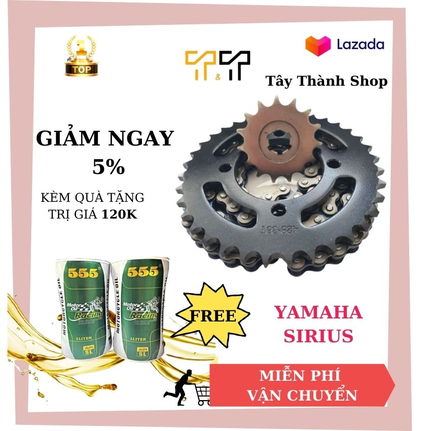 Nhông sên dĩa Sirius dành cho xe Sirius xăng cơ
