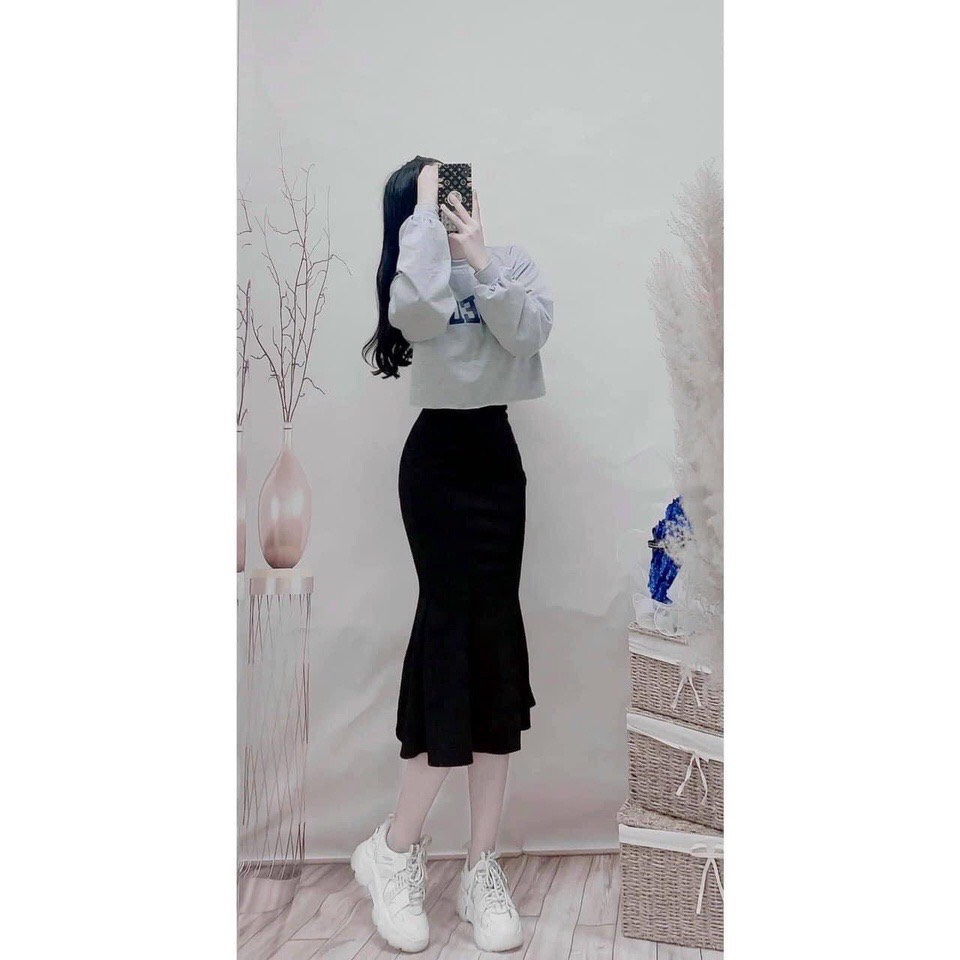 CHÂN VÁY ĐUÔI CÁ CHẤT BOZIP TÔN DÁNG