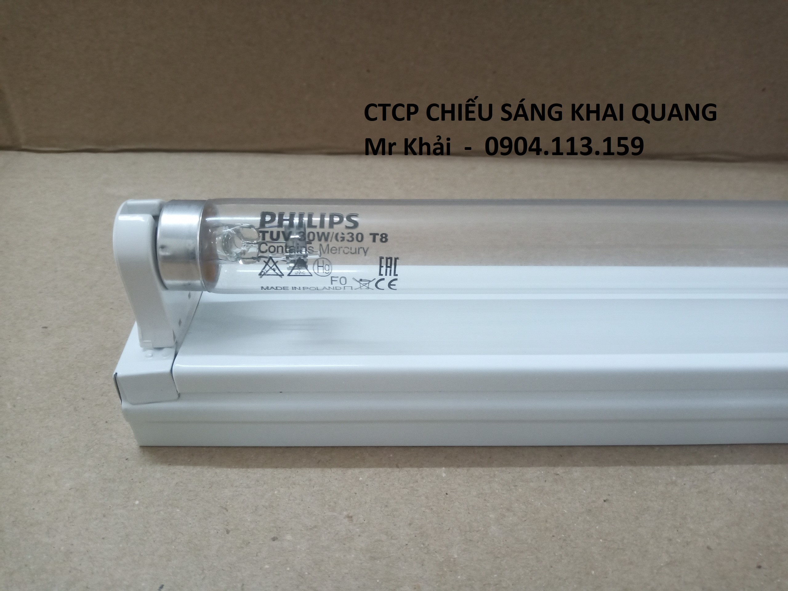 (SALE) Bộ đèn UV tiệt trùng 30W Philips chiều dài 0.9m