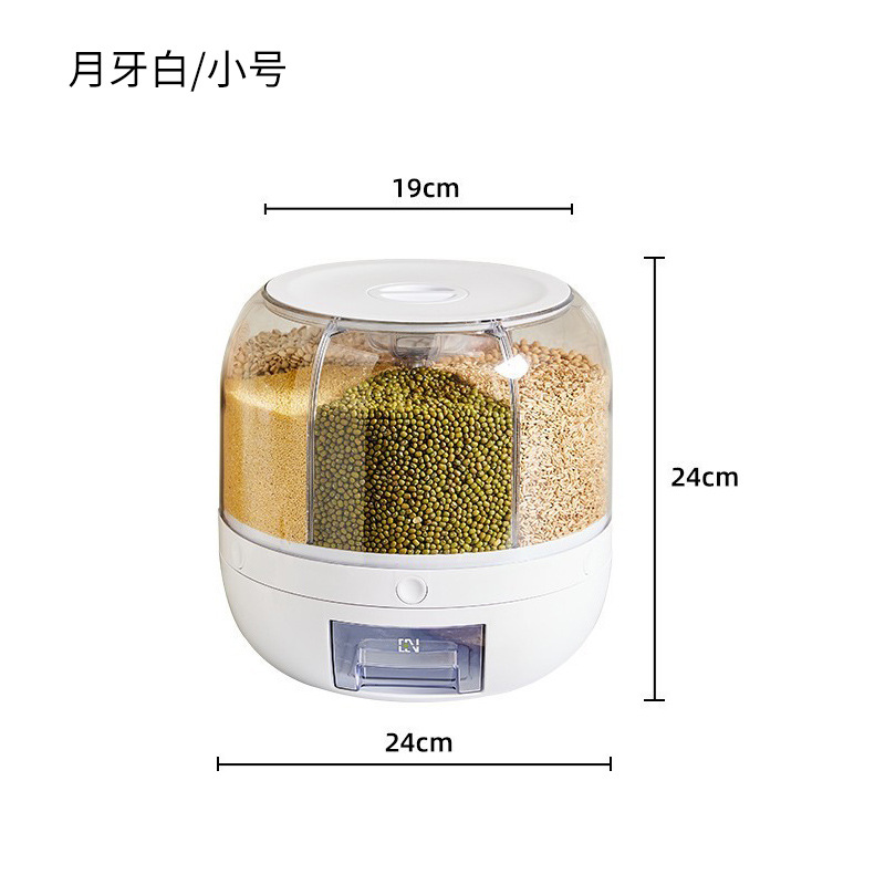 Thùng gạo, hộp đựng gạo ngũ cốc xoay, hộp đựng gạo chống côn trùng, chống ẩm gia dụng, hộp đựng gạo, thùng gạo