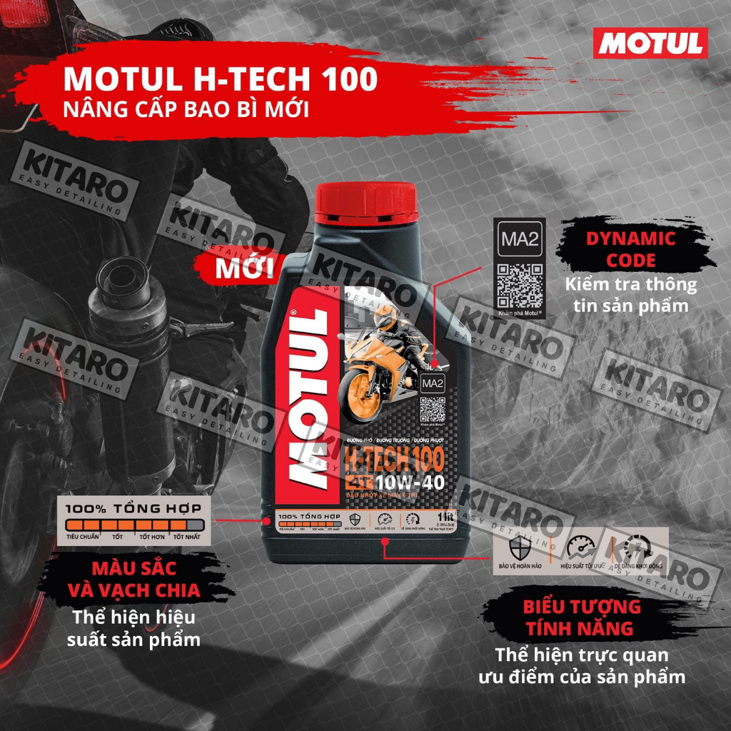 Nhớt Xe Máy Motul H Tech 100 4T 10W40