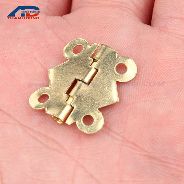 [4 CÁI+VÍT ]Bản Lề Cánh Bướm Màu Vàng