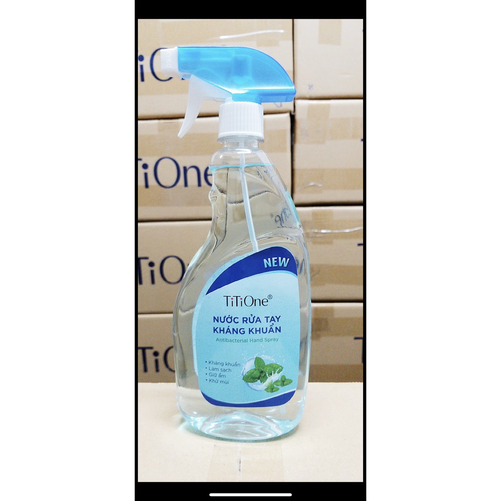 Xịt rửa tay kháng khuẩn TiTiOne 580ml