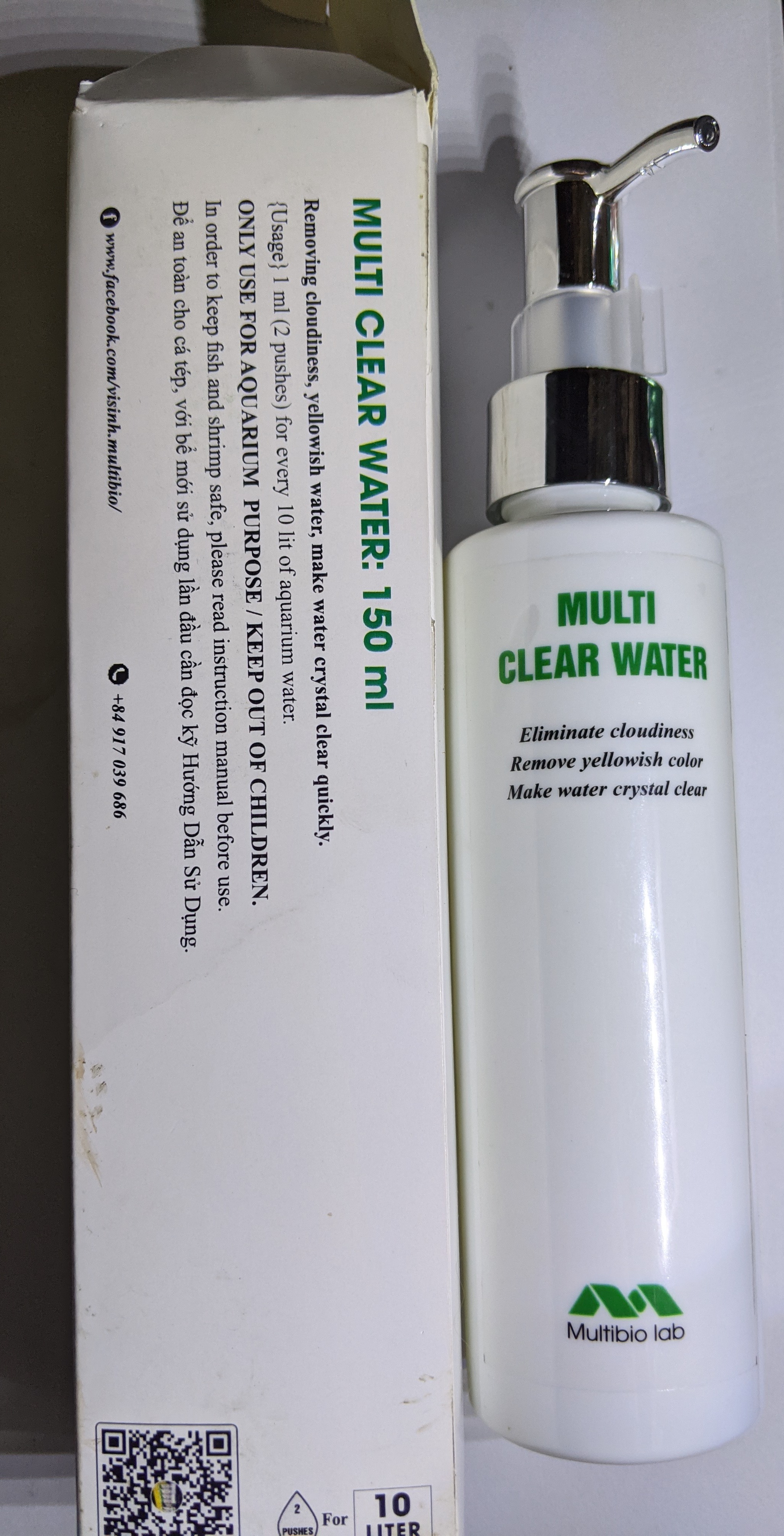 Dung Dịch Giúp Nước Bể Cá Trong Nhanh Multi Clear Water