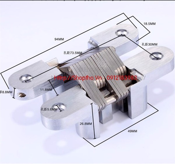Bản lề chữ thập cỡ lớn