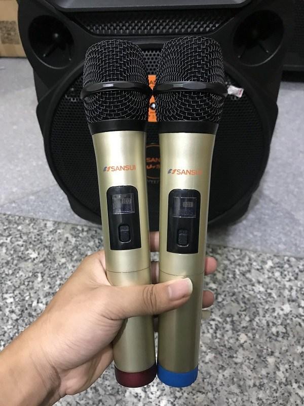 Loa kéo tay Bluetooth A12-66, Tặng 2 micro xin cao cấp