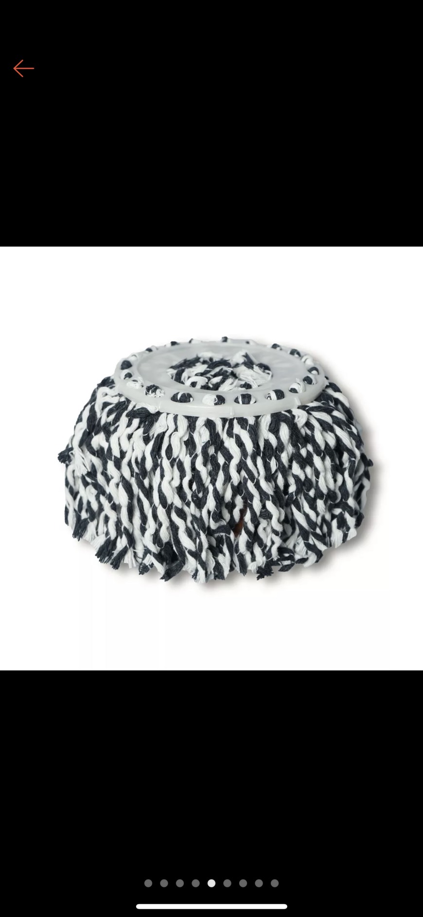 Replacement mop cotton 360 degree round plate super absorbent for self-fastening MOP 360 diameter 16cm