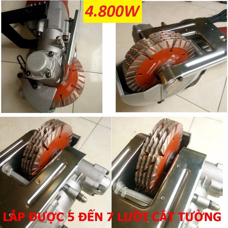 Máy Cắt Tường Tạo Rãnh 5   7 Lưỡi