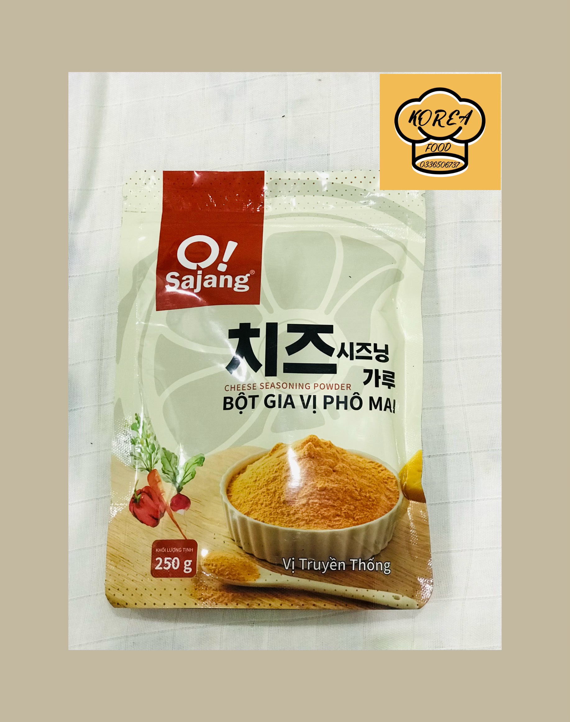 BỘT PHÔ MAI LẮC 250G Thượng Hạng