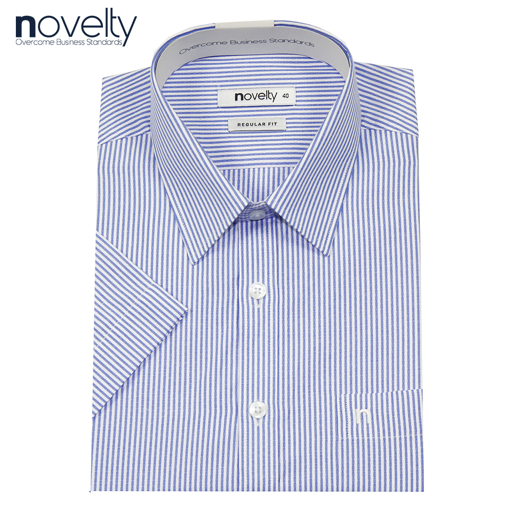Áo sơ mi nam ngắn tay Regular fit Novelty 212828N