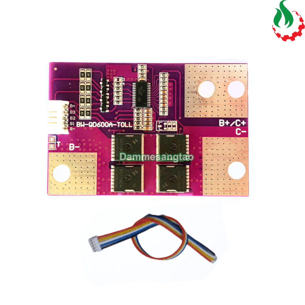 Mạch 4S 12.8V 600A BW bảo vệ pin sắt Li-Fe 3.2V