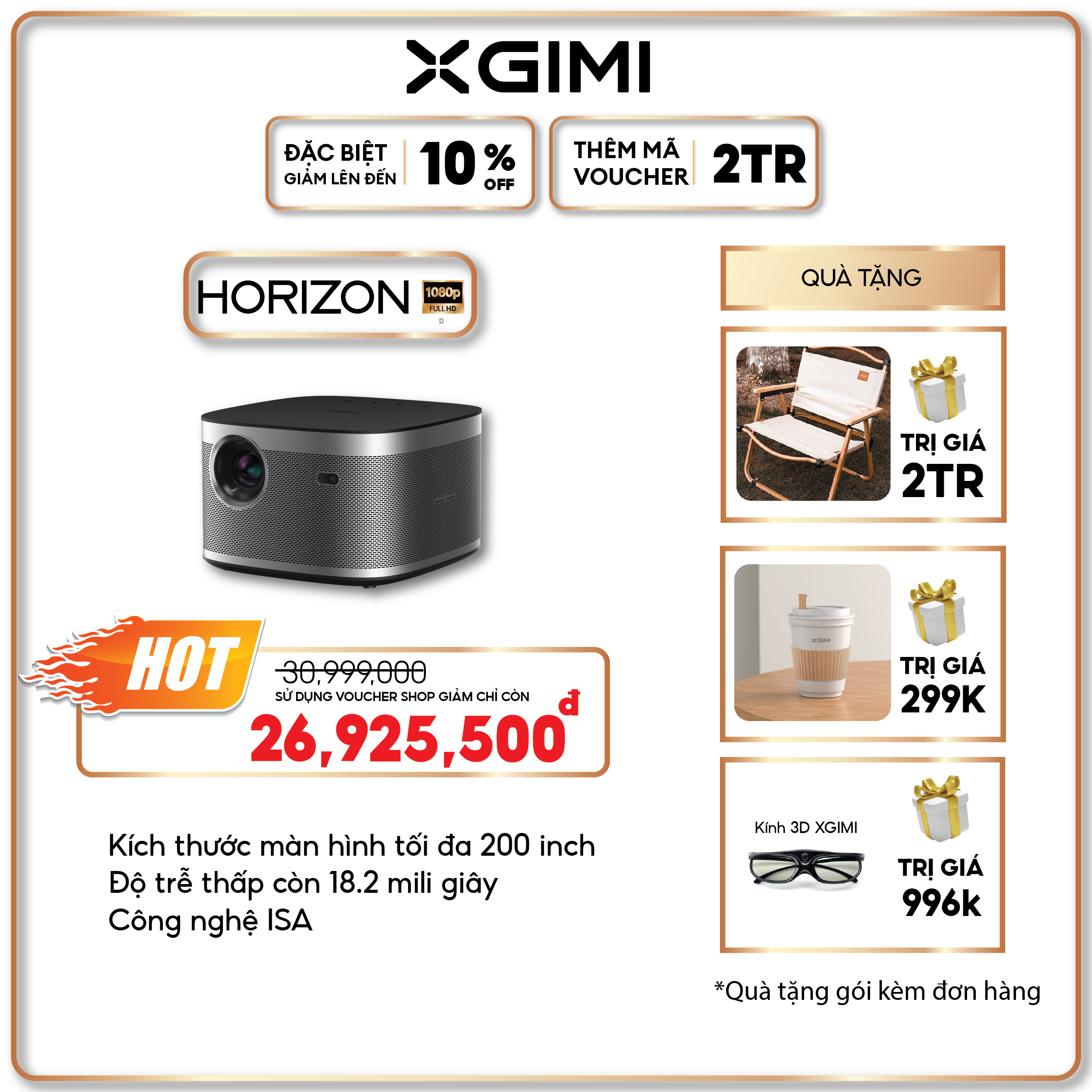 Máy Chiếu Thông Minh XGIMI Horizon- bản quốc tế