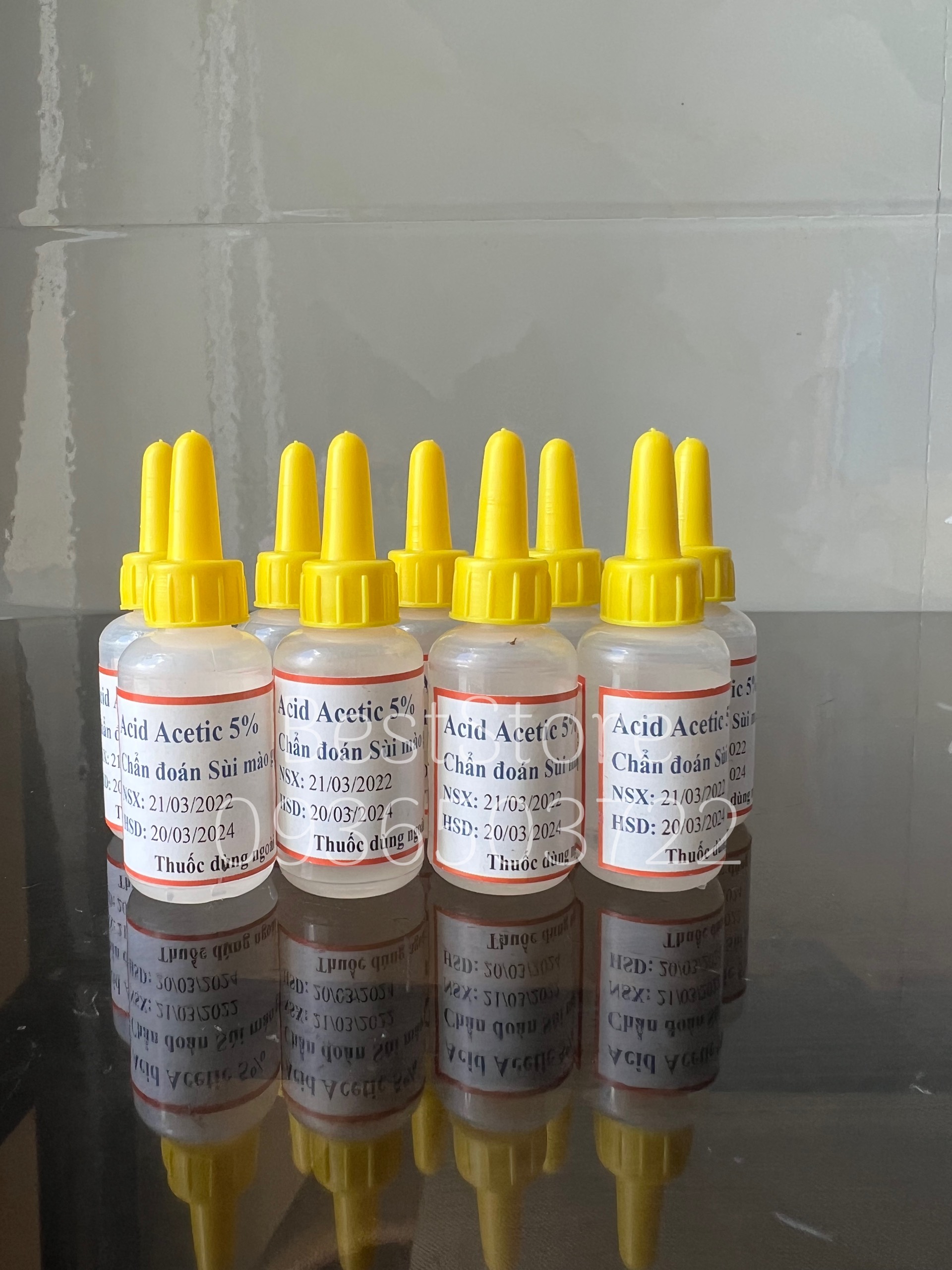 Dung dịch test nhanh sùi mào gà, mụn cóc sinh dục ( Che tên sp)