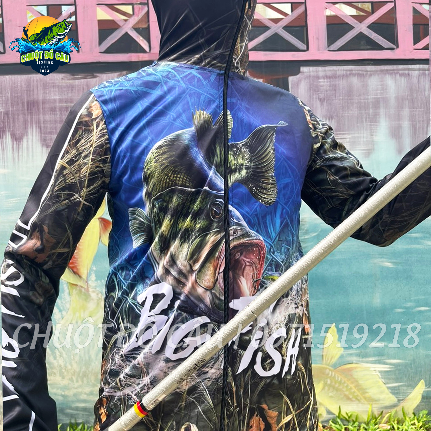 Áo khoác câu cá chống nắng Big Fish