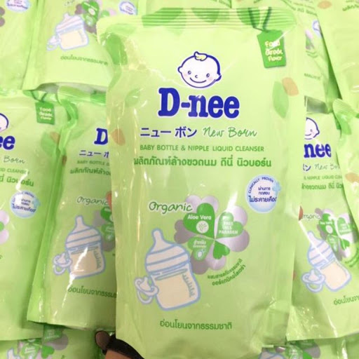 Nước rửa bình sữa và rau củ quả dnee organic thái lan túi 600ml