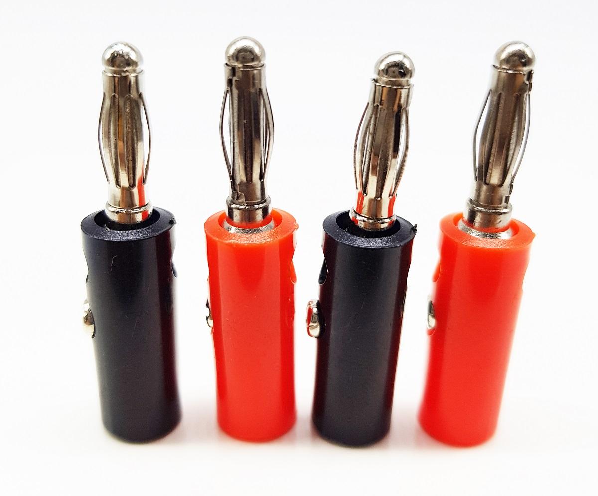 Bộ 10 Jack Bắp Chuối 910MR 4mm Đực ( 5 Đỏ - 5 Đen )