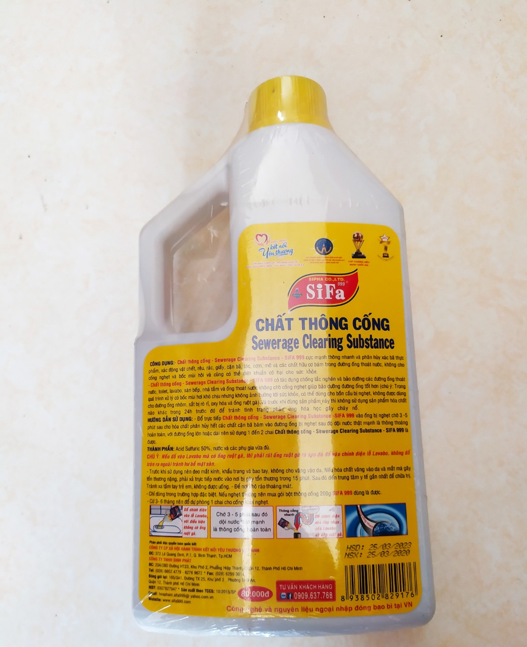 Nước thông cống Sifa/ Thông cống , thông tắc Sifa Siêu Mạnh/