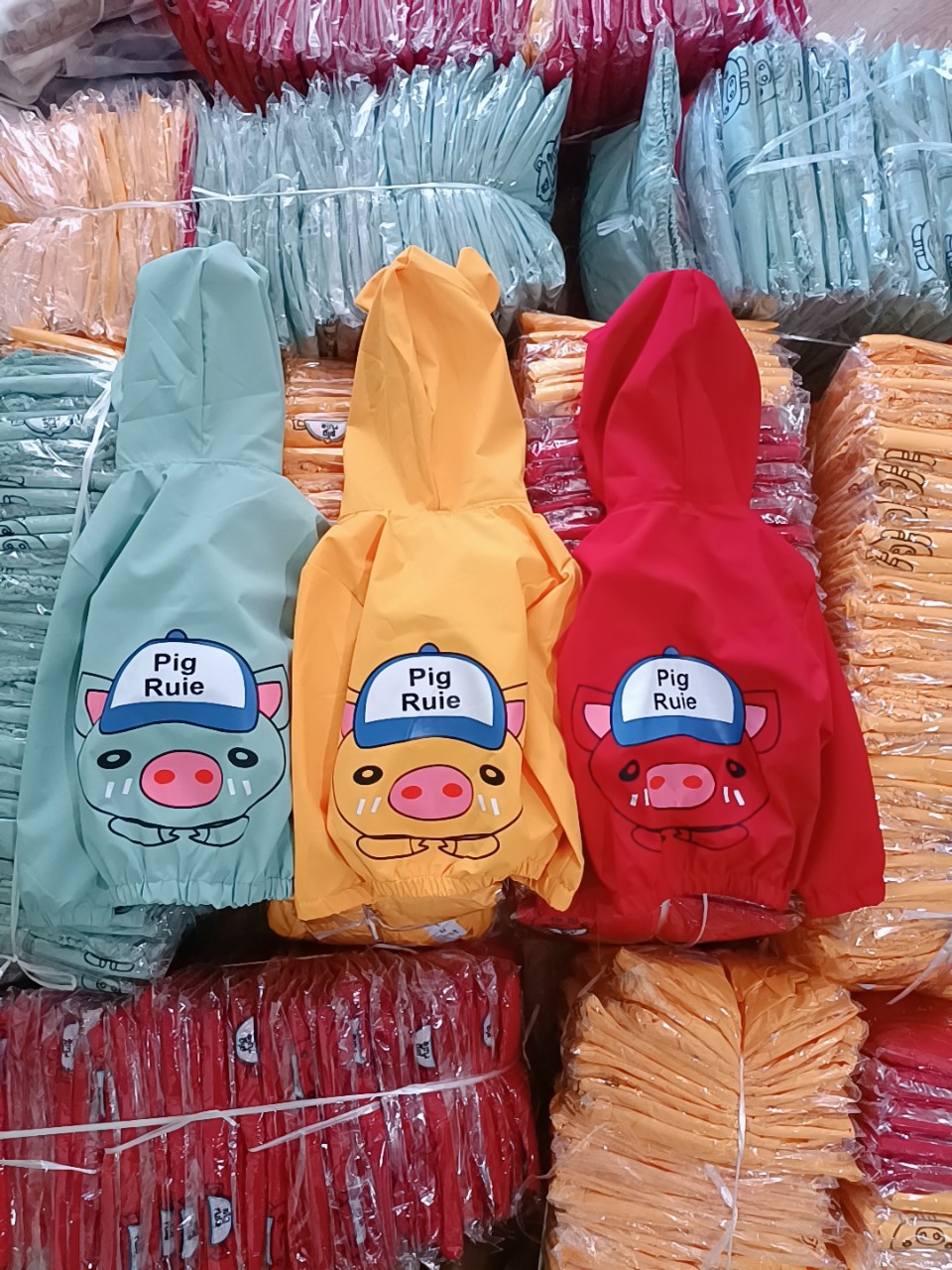 Áo khoác gió 2 lớp cho bé trai bé gái