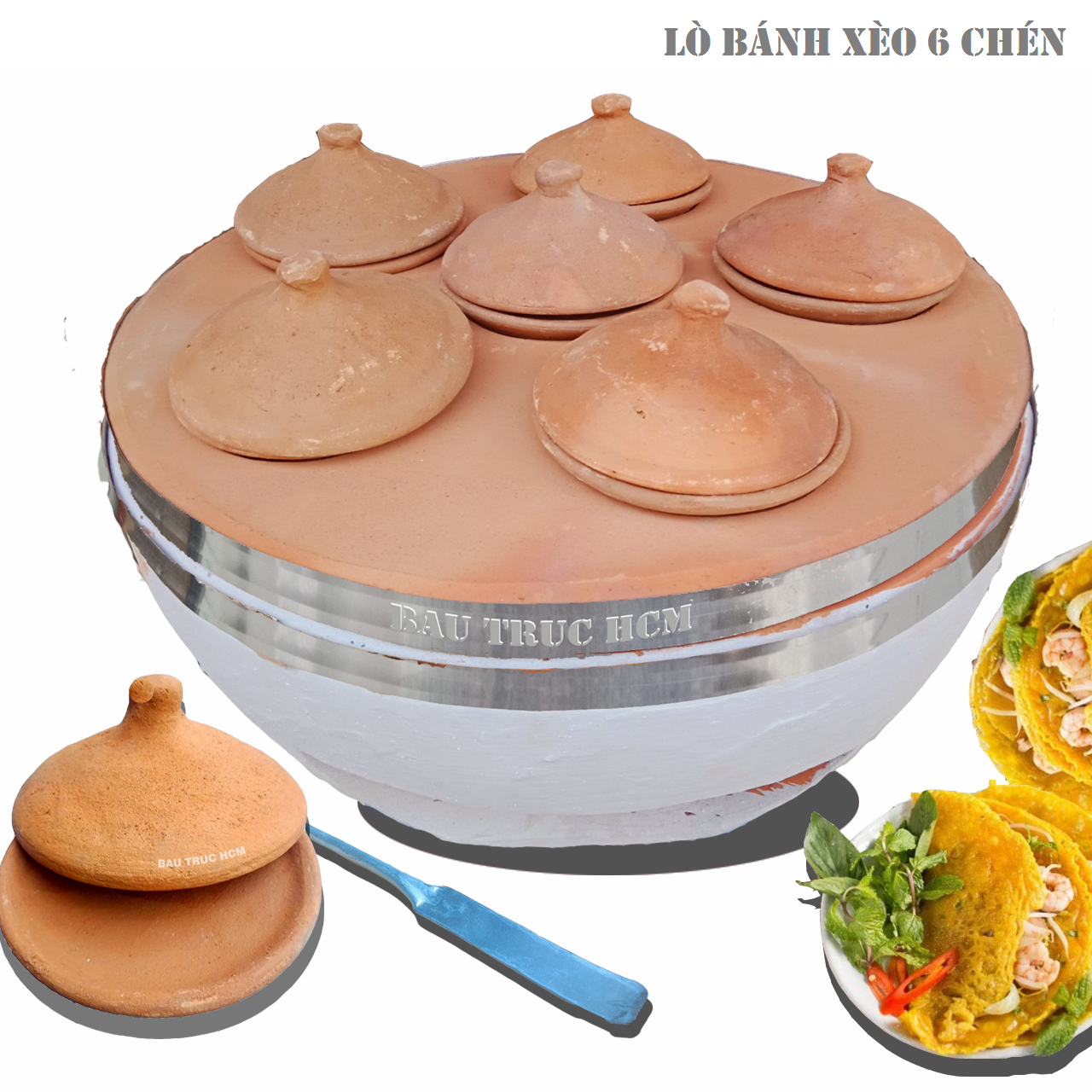 CHÉN BÁNH XÈO MIỀN TRUNG BẰNG ĐẤT NUNG