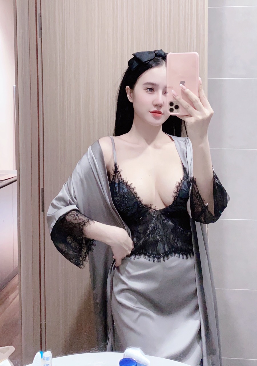 Đầm ngủ sexy lụa tơ tằm cao cấp - mát mẻ