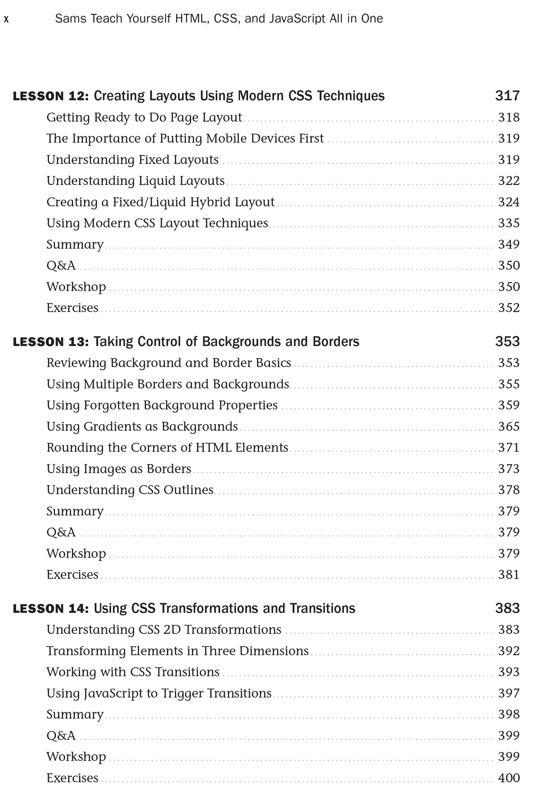 HTML, CSS, and JavaScript All in One Covering HTML5, CSS3, and ES6, Sams Teach Yourself