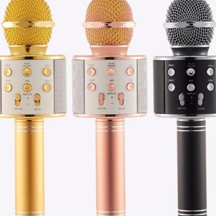 Mic karaoke bluetooth kiêm loa bluetooth w