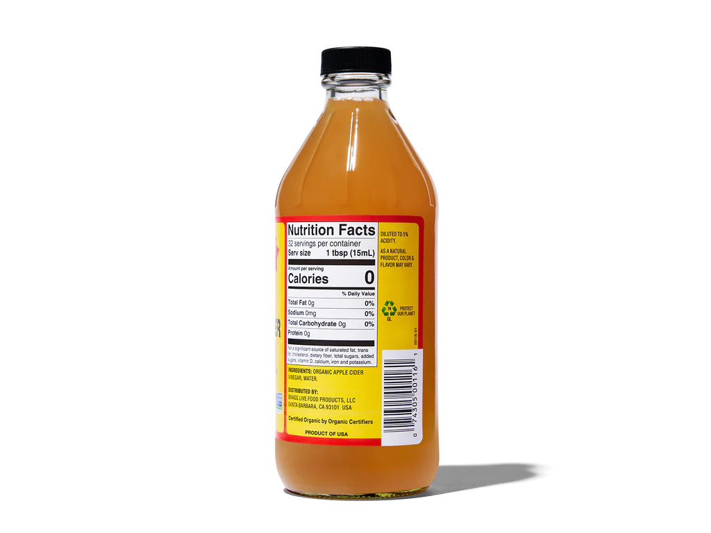 Giấm Táo Hữu Cơ Bragg 473ml & 946ml