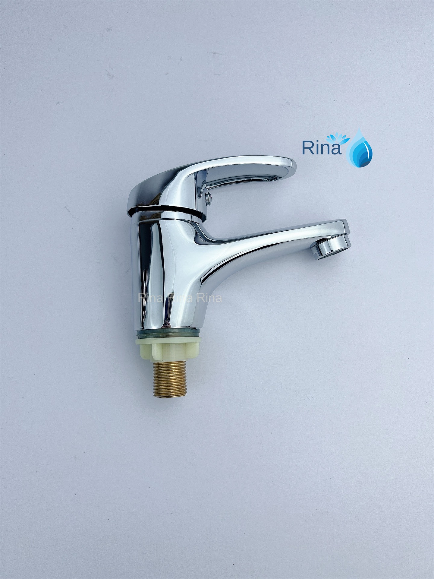 Vòi rửa mặt lavabo đồng thau gật gù rina rn9603 1 đường nước lạnh vòi lavabo cao cấp
