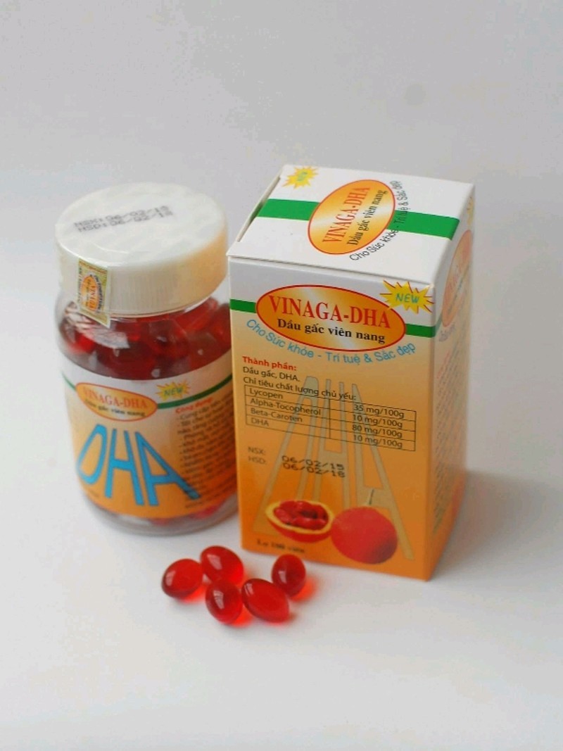 DẦU GẤC VINAGA-DHA lọ 100 viên