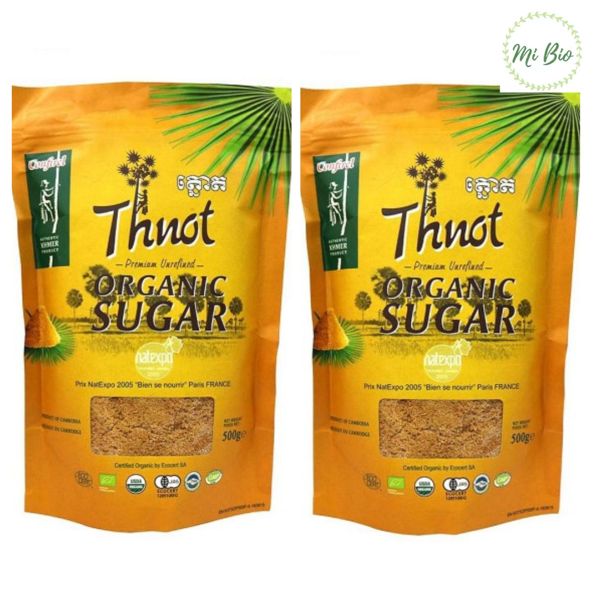 Đường thốt nốt hữu cơ 500gr - Thnot Organic Sugar