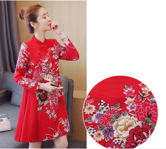 Váy bầu cách tân sang chảnh Bana mã V401