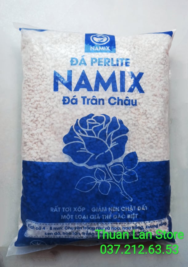 Đá Perlite - Đá Trân Châu Cực Phẩm Cho Sen Đá Và Xương Rồng gói 5dm3