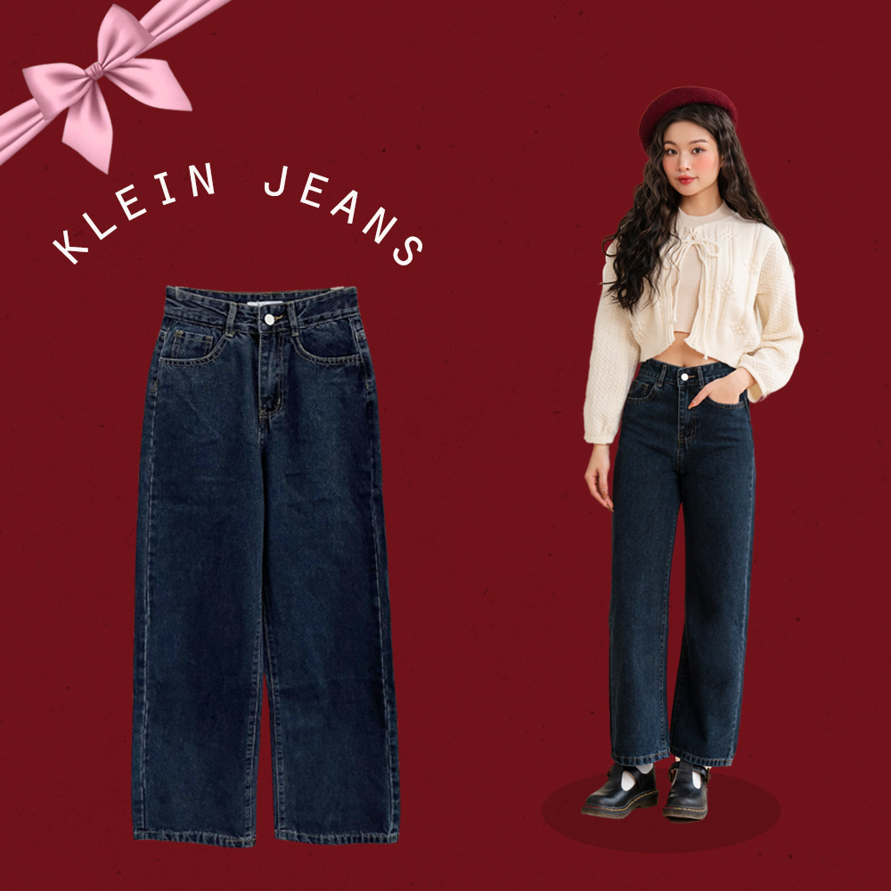 BLEUBIRD Quần jeans suông Klein Jeans