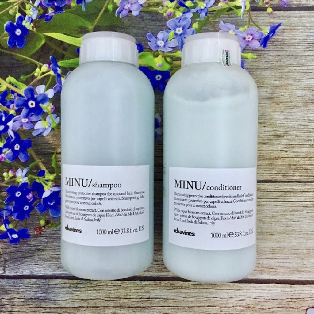 Dầu gội Minu Davines giữ màu tóc nhuộm bóng mềm 1000ml