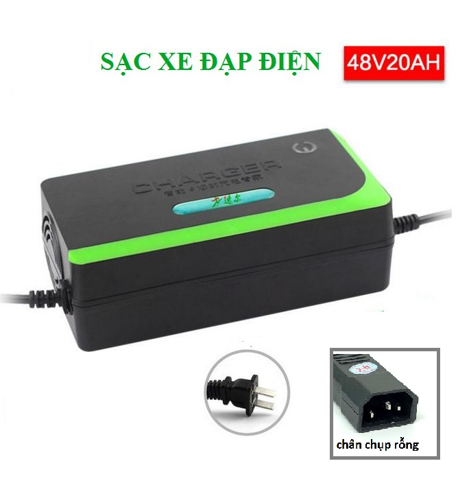 Sạc xe điện 133s 48V-20AH chân chụp