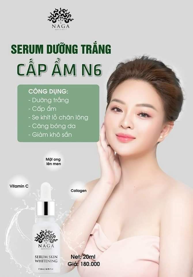 Serum dưỡng trắng da N6 Naga 20ml