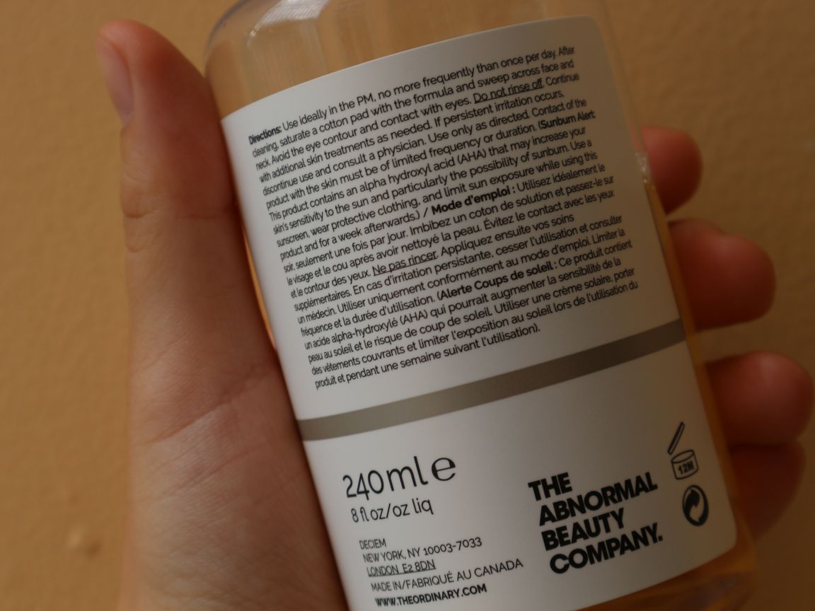 Toner The Ordinary  glycolic acid 7% 240ml Toning Solution