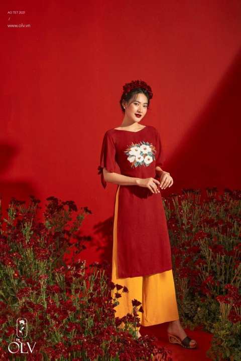 OLV – Áo Dài Hồng Duyên (Không kèm quần) – OLV ,SKU : 1088796654_VNAMZ-3775184361 >>>🇻🇳 Top1Vietnam 🛒>>> lazada.vn 🇻🇳🇻🇳🇻🇳🛒🛍🛒